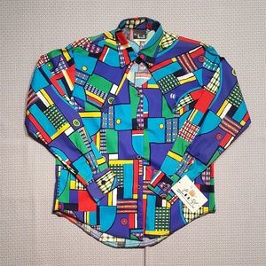 The Look Western Shirt, Wild colors Womens Small